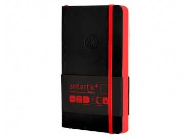 Cuaderno con gomilla antartik notes tapa blanda a6 hojas lisas negro y rojo 100 hojas 80 gr fsc Cuaderno con gomilla antartik notes tapa blanda a6 hojas lisas negro y rojo 100 hojas 80 gr fsc
