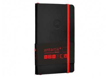 Cuaderno con gomilla antartik notes tapa blanda a6 hojas lisas negro y rojo 100 hojas 80 gr fsc Cuaderno con gomilla antartik notes tapa blanda a6 hojas lisas negro y rojo 100 hojas 80 gr fsc