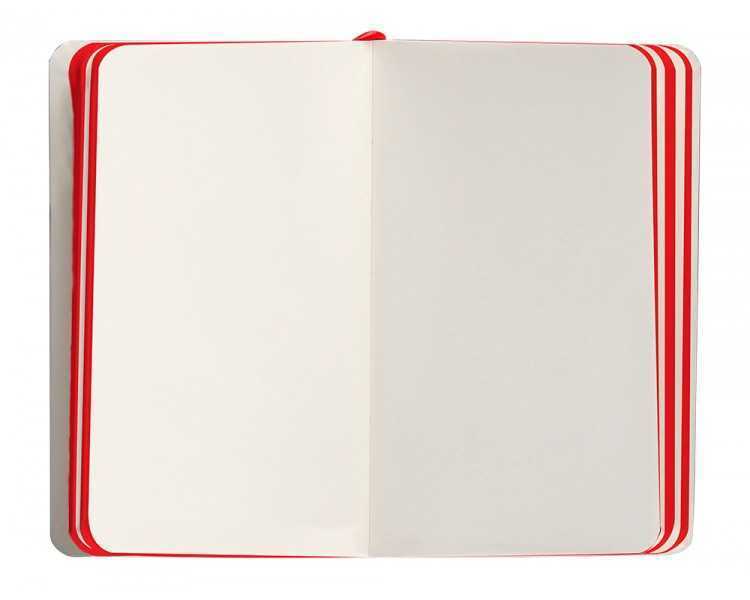 Cuaderno con gomilla antartik notes tapa blanda a6 hojas lisas negro y rojo 100 hojas 80 gr fsc