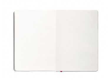 Cuaderno con gomilla antartik notes tapa blanda a5 hojas lisas negro y rojo 80 hojas 80 gr fsc