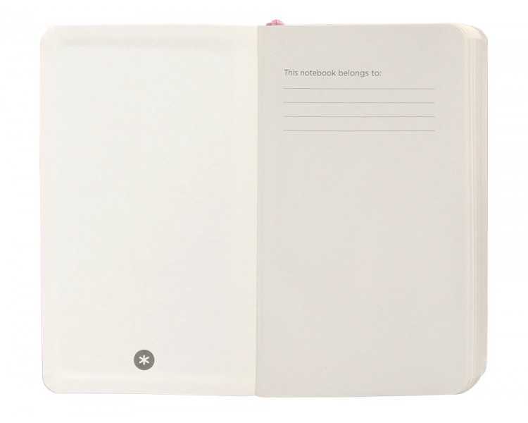 Cuaderno con gomilla antartik notes tapa blanda a6 rayas rosa pastel 100 hojas 80 gr fsc