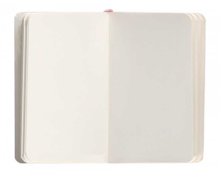 Cuaderno con gomilla antartik notes tapa blanda a6 hojas lisas rosa pastel 100 hojas 80 gr fsc