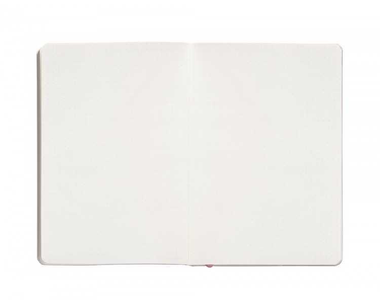 Cuaderno con gomilla antartik notes tapa blanda a5 hojas puntos rosa pastel 80 hojas 80 gr fsc