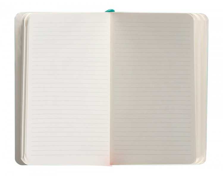 Cuaderno con gomilla antartik notes tapa blanda a6 rayas turquesa 100 hojas 80 gr fsc