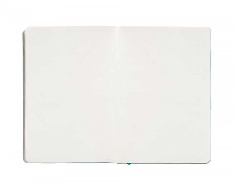 Cuaderno con gomilla antartik notes tapa blanda a5 hojas puntos turquesa 80 hojas 80 gr fsc