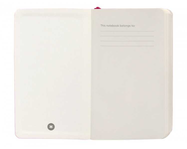 Cuaderno con gomilla antartik notes tapa blanda a6 cuadricula burdeos 100 hojas 80 gr fsc