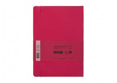 Cuaderno con gomilla antartik notes tapa blanda a5 hojas cuadricula burdeos 80 hojas 80 gr fsc