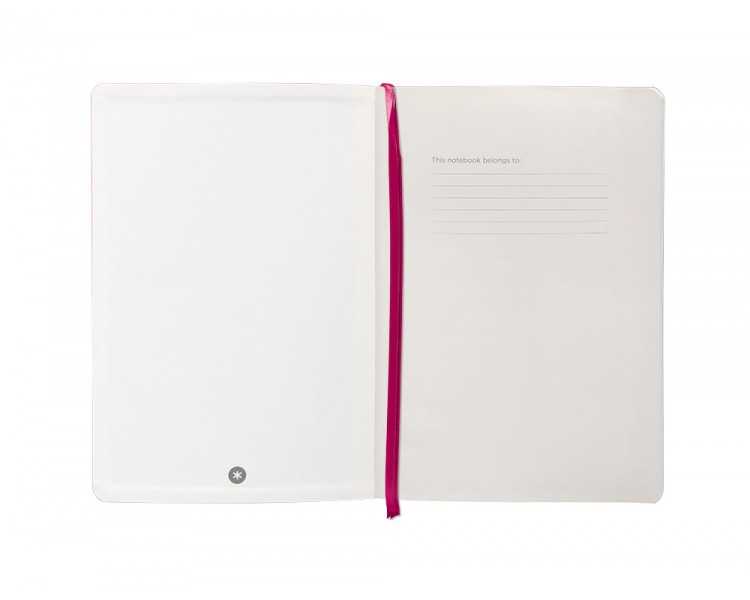 Cuaderno con gomilla antartik notes tapa blanda a5 hojas cuadricula burdeos 80 hojas 80 gr fsc