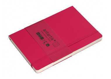 Cuaderno con gomilla antartik notes tapa blanda a5 hojas rayas burdeos 80 hojas 80 gr fsc