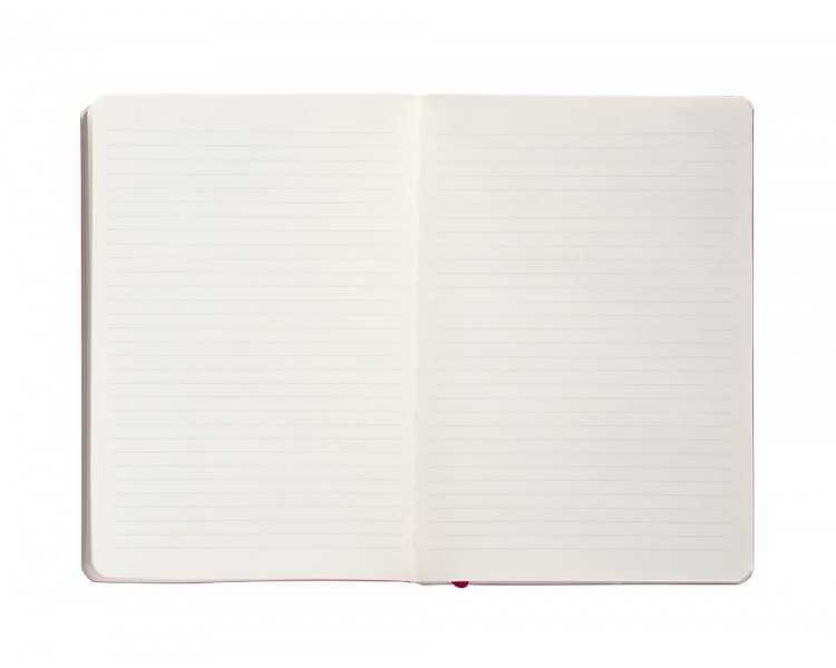 Cuaderno con gomilla antartik notes tapa blanda a5 hojas rayas burdeos 80 hojas 80 gr fsc