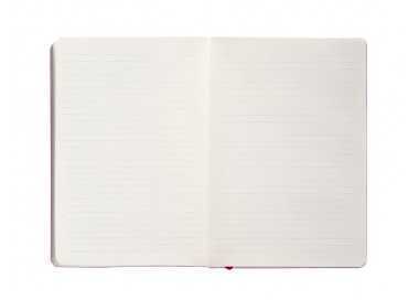 Cuaderno con gomilla antartik notes tapa blanda a5 hojas rayas burdeos 80 hojas 80 gr fsc