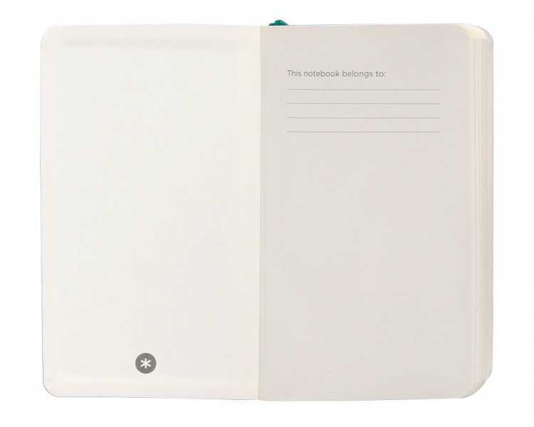 Cuaderno con gomilla antartik notes tapa blanda a6 hojas lisas verde aguamarina 100 hojas 80 gr fsc