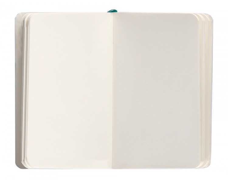 Cuaderno con gomilla antartik notes tapa blanda a6 hojas lisas verde aguamarina 100 hojas 80 gr fsc