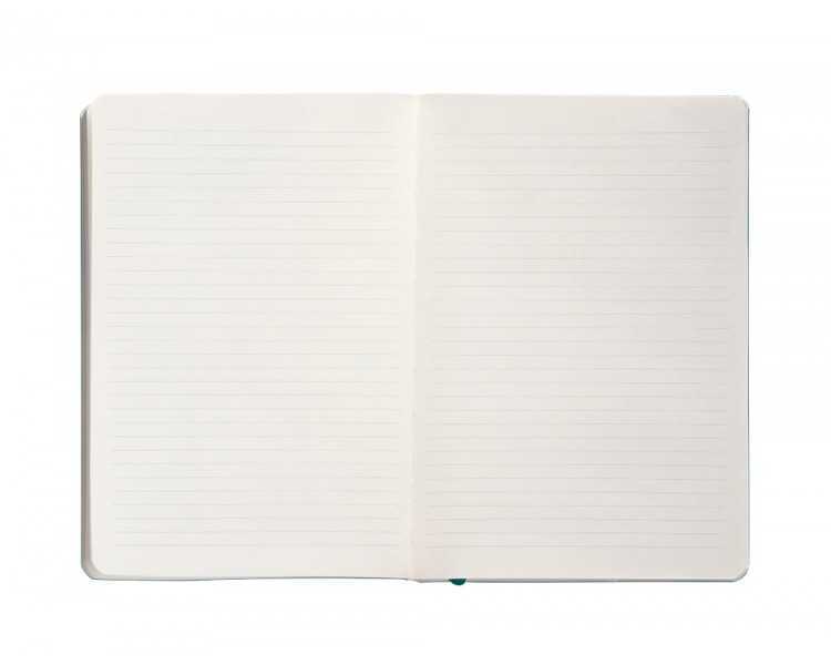 Cuaderno con gomilla antartik notes tapa blanda a5 hojas rayas verde aguamarina 80 hojas 80 gr fsc