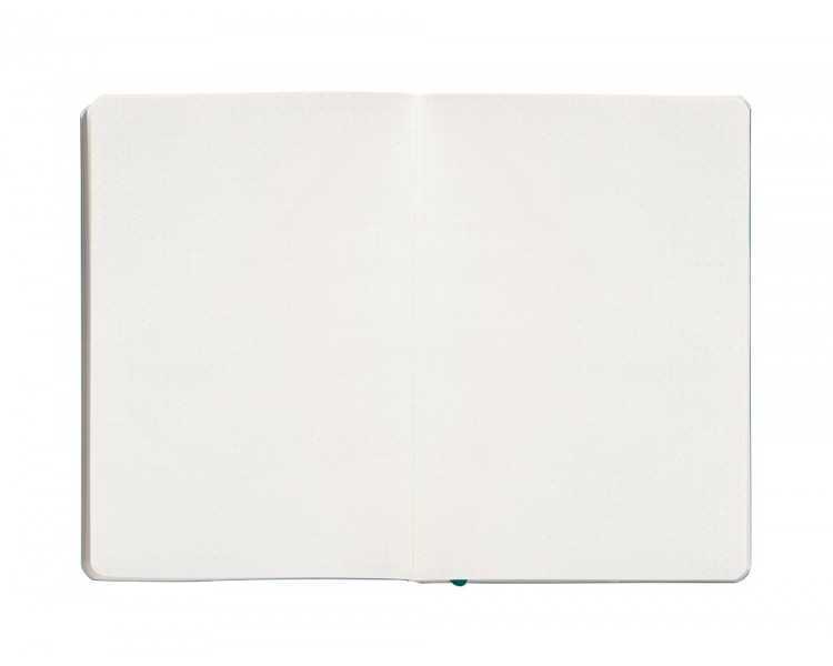 Cuaderno con gomilla antartik notes tapa blanda a5 hojas puntos verde aguamarina 80 hojas 80 gr fsc