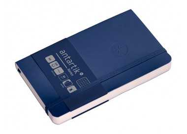 Cuaderno con gomilla antartik notes tapa blanda a6 cuadricula azul marino 100 hojas 80 gr fsc