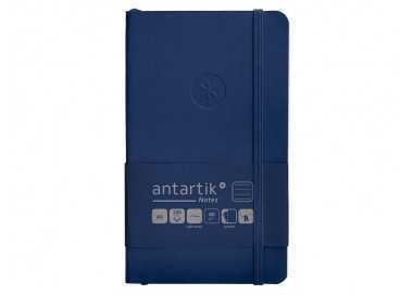 Cuaderno con gomilla antartik notes tapa blanda a6 rayas azul marino 100 hojas 80 gr fsc