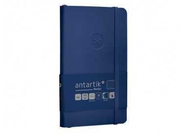Cuaderno con gomilla antartik notes tapa blanda a6 rayas azul marino 100 hojas 80 gr fsc