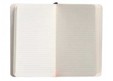 Cuaderno con gomilla antartik notes tapa blanda a6 rayas azul marino 100 hojas 80 gr fsc