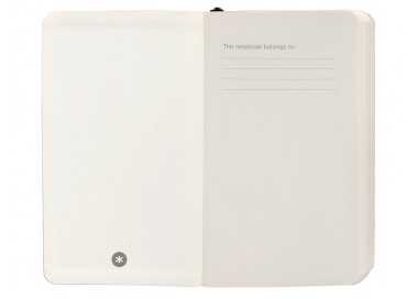 Cuaderno con gomilla antartik notes tapa blanda a6 cuadricula negro 100 hojas 80 gr fsc