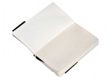 Cuaderno con gomilla antartik notes tapa blanda a6 cuadricula negro 100 hojas 80 gr fsc