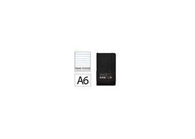 Cuaderno con gomilla antartik notes tapa blanda a6 rayas negro 100 hojas 80 gr fsc Cuaderno con gomilla antartik notes tapa blanda a6 rayas negro 100 hojas 80 gr fsc