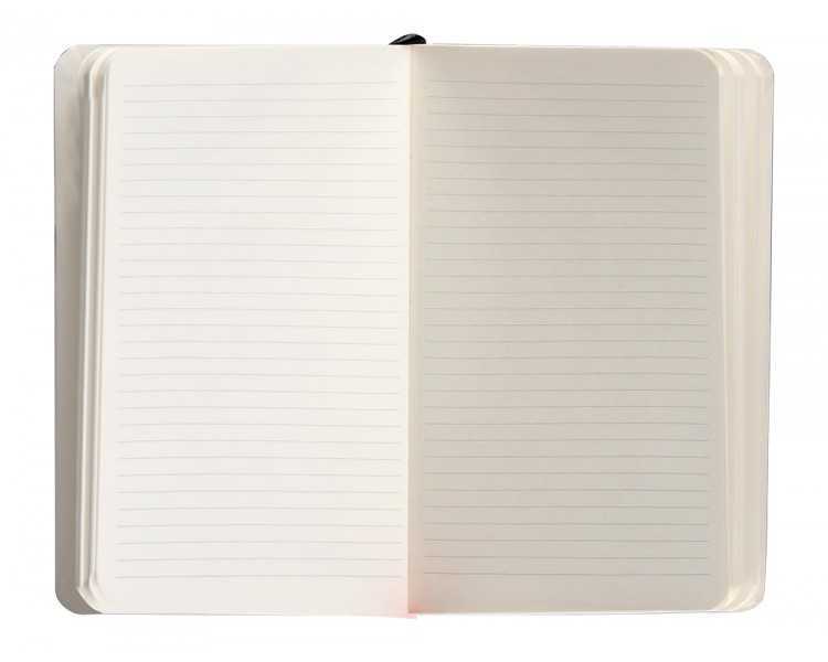 Cuaderno con gomilla antartik notes tapa blanda a6 rayas negro 100 hojas 80 gr fsc