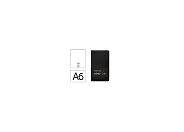 Cuaderno con gomilla antartik notes tapa blanda a6 hojas lisas negro 100 hojas 80 gr fsc Cuaderno con gomilla antartik notes tapa blanda a6 hojas lisas negro 100 hojas 80 gr fsc