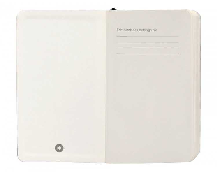Cuaderno con gomilla antartik notes tapa blanda a6 hojas lisas negro 100 hojas 80 gr fsc