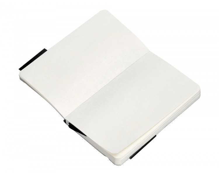 Cuaderno con gomilla antartik notes tapa blanda a6 hojas lisas negro 100 hojas 80 gr fsc