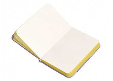 Cuaderno con gomilla antartik notes tapa dura a7 hojas lisas morado y amarillo 80 hojas 80 gr fsc