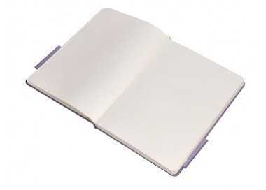 Cuaderno con gomilla antartik notes tapa dura a5 hojas puntos morado y amarillo 100 hojas 80 gr fsc