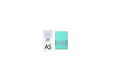 Cuaderno con gomilla antartik notes tapa dura a5 hojas cuadricula rosa y turquesa 100 hojas 80 gr fsc Cuaderno con gomilla antartik notes tapa dura a5 hojas cuadricula rosa y turquesa 100 hojas 80 gr fsc
