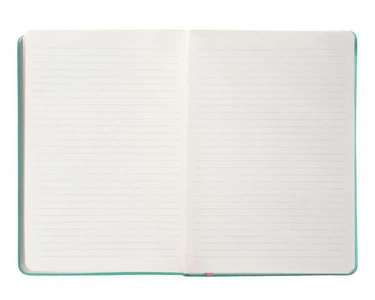 Cuaderno con gomilla antartik notes tapa dura a5 hojas cuadricula rosa y turquesa 100 hojas 80 gr fsc