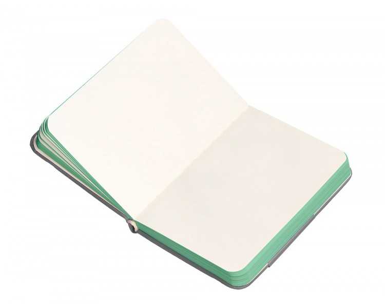 Cuaderno con gomilla antartik notes tapa dura a7 hojas lisas gris y turquesa 80 hojas 80 gr fsc
