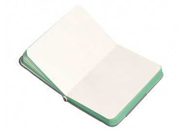Cuaderno con gomilla antartik notes tapa dura a7 hojas lisas gris y turquesa 80 hojas 80 gr fsc
