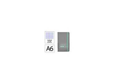 Cuaderno con gomilla antartik notes tapa dura a6 hojas cuadricula gris y turquesa 100 hojas 80 gr fsc Cuaderno con gomilla antartik notes tapa dura a6 hojas cuadricula gris y turquesa 100 hojas 80 gr fsc