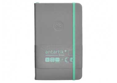 Cuaderno con gomilla antartik notes tapa dura a6 hojas lisas gris y turquesa 100 hojas 80 gr fsc Cuaderno con gomilla antartik notes tapa dura a6 hojas lisas gris y turquesa 100 hojas 80 gr fsc