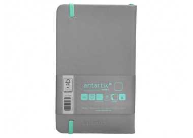 Cuaderno con gomilla antartik notes tapa dura a6 hojas lisas gris y turquesa 100 hojas 80 gr fsc Cuaderno con gomilla antartik notes tapa dura a6 hojas lisas gris y turquesa 100 hojas 80 gr fsc