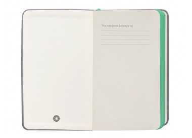Cuaderno con gomilla antartik notes tapa dura a6 hojas lisas gris y turquesa 100 hojas 80 gr fsc Cuaderno con gomilla antartik notes tapa dura a6 hojas lisas gris y turquesa 100 hojas 80 gr fsc