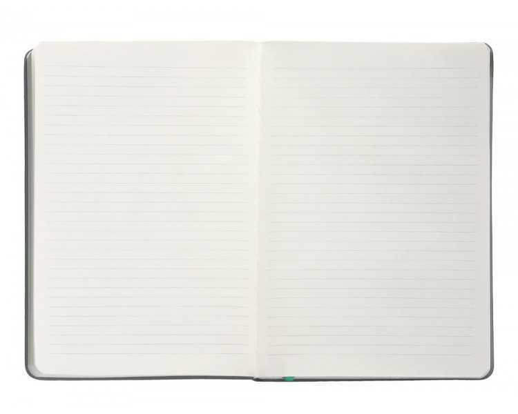 Cuaderno con gomilla antartik notes tapa dura a5 hojas rayas gris y turquesa 100 hojas 80 gr fsc