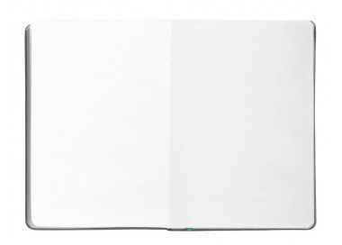 Cuaderno con gomilla antartik notes tapa dura a5 hojas lisas gris y turquesa 100 hojas 80 gr fsc