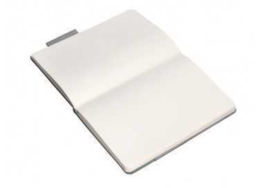 Cuaderno con gomilla antartik notes tapa dura a5 hojas lisas gris y turquesa 100 hojas 80 gr fsc