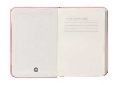 Cuaderno con gomilla antartik notes tapa dura a7 hojas lisas rosa pastel 80 hojas 80 gr fsc