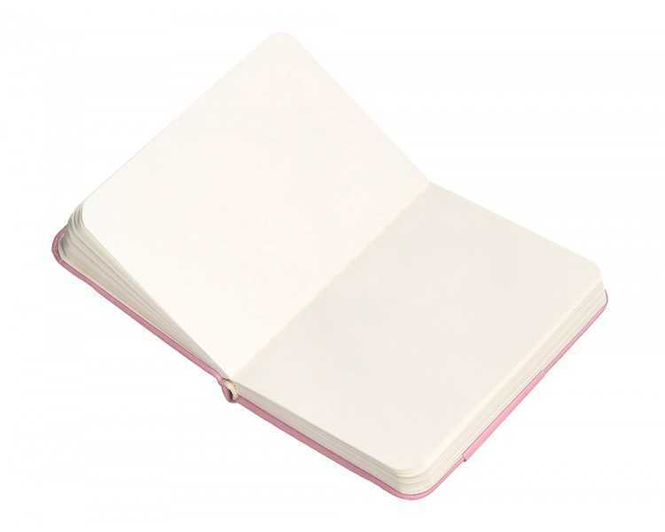 Cuaderno con gomilla antartik notes tapa dura a7 hojas lisas rosa pastel 80 hojas 80 gr fsc