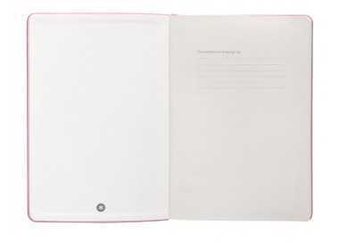 Cuaderno con gomilla antartik notes tapa dura a5 hojas puntos rosa pastel 100 hojas 80 gr fsc