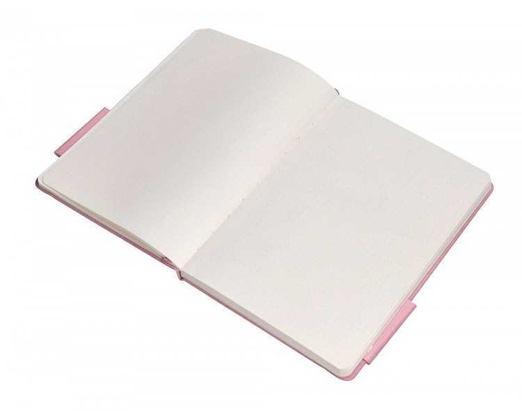Cuaderno con gomilla antartik notes tapa dura a5 hojas puntos rosa pastel 100 hojas 80 gr fsc
