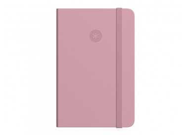 Cuaderno con gomilla antartik notes tapa dura a4 hojas cuadricula rosa pastel 100 hojas 80 gr fsc