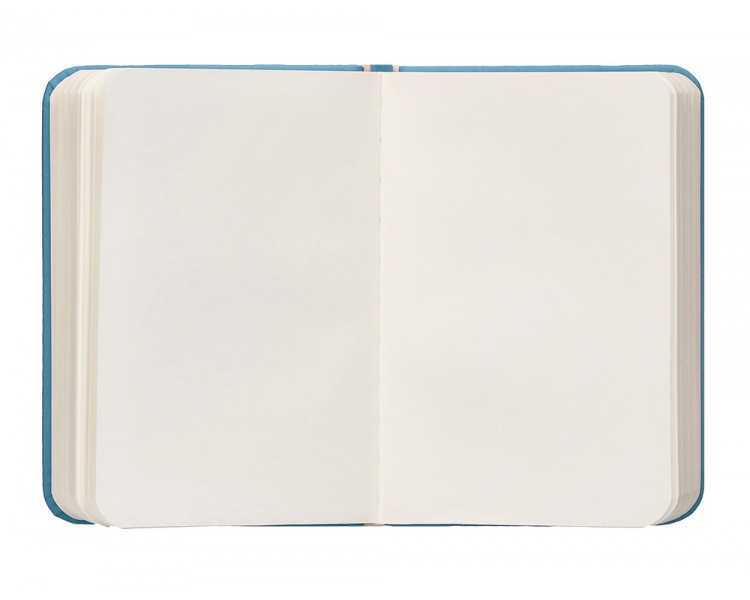 Cuaderno con gomilla antartik notes tapa dura a7 hojas lisas azul claro 80 hojas 80 gr fsc