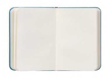 Cuaderno con gomilla antartik notes tapa dura a7 hojas lisas azul claro 80 hojas 80 gr fsc